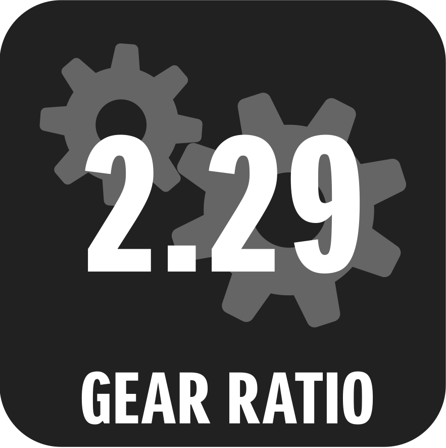 Gear ratio 2.29