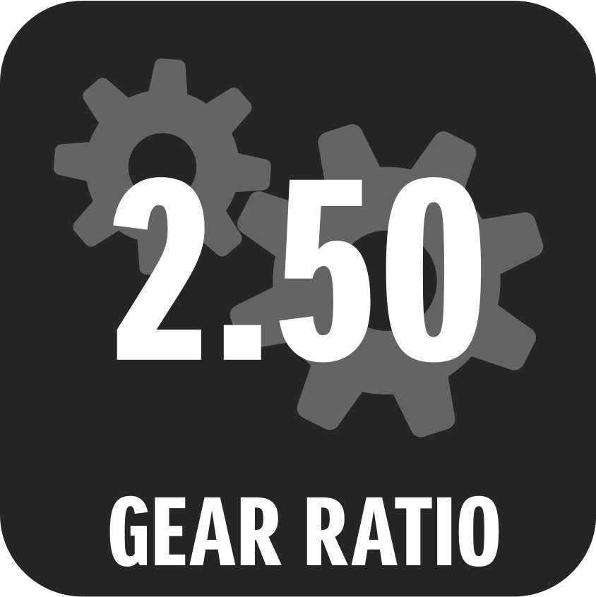 Gear ratio 2.50