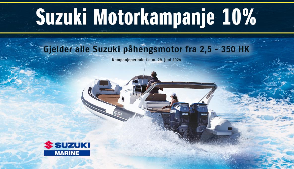 Motorkampanje på alle Suzuki påhengsmotorer